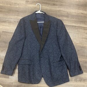 Jos. A. Bank Dark Blue Paisley Blazer